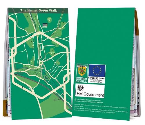 Hemel Green Walk map to help promote the town and encourage healthy living