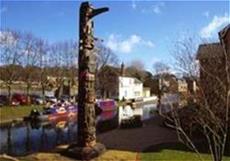 The Canadian Totem Pole on the Grand Union Canal at Berkhamsted