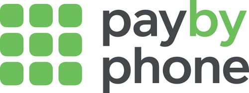 PayByPhone logo - our telephone payment provider for parking