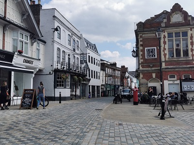 Hemel Old Town High Street and Old Town Hall