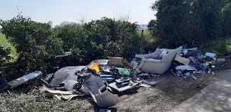 Dumped waste in Coles Lane