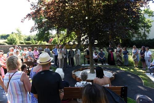 Memorial garden opening in Gadebridge Park, Hemel Hempstead